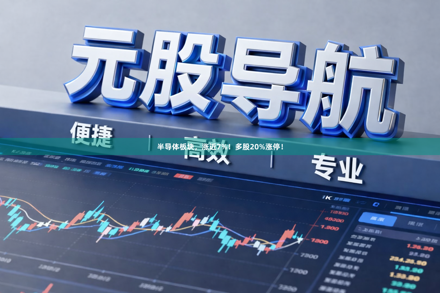 半导体板块,涨近7%!多股20%涨停!