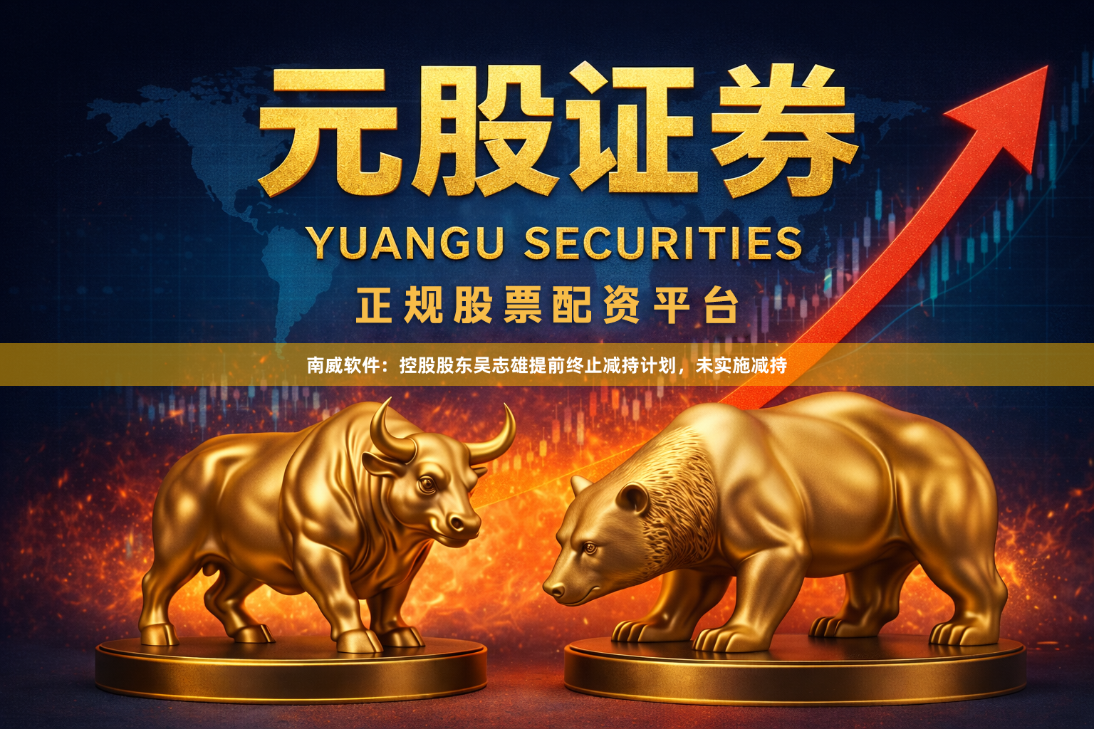 南威软件:控股股东吴志雄提前终止减持计划,未实施减持